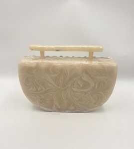 Resin Crystals & Mother of Pearl Work Elegant Bridal Clutch Bridesmaid Gift Party <b>Handbag</b> Stylish Purse for Wedding & Events - Product Image 4