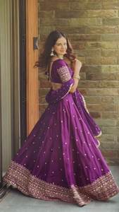Diseñador de lujo bordado pesado nupcial Lehenga Choli para Bollywood para fiestas de Bodas de Hollywood hecho a mano invierno indio - Product Image 4