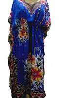 52 "Luxus afrikanische Kaftan Tunika PONCHO mehrfarbige Stickerei benutzer definierte Plus Size Damen Seiden kleid Schal Rayon Freizeit kleid