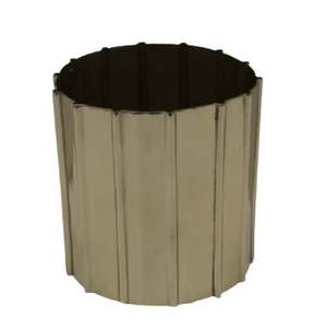 Maceta de Metal decorativa de alta calidad, niquelado negro, aspecto impresionante para interiores y exteriores, hecha a mano, personalizada, al por mayor, abultada - Product Image 1