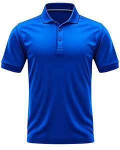 Polo homme personnalisé uni bleu roi à manches courtes en tissu respirant, décontracté, pour le golf, doux et confortable, OEM personnalisé - Product Image 1
