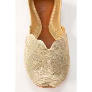 Golden Khussa IWE-KHS24-001 Produit vestimentaire indien et pakistanais - Product Image 4