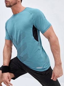 Meilleure vente t-shirt en coton et polyester pour hommes pour l'été au prix d'usine derniers modèles de t-shirts de gym et de fitness pour hommes - Product Image 3