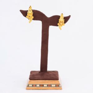 เสื้อขึ้นรูปชุบทองของขวัญสำหรับสาวๆสวมใส่ทุกวันต่างหูทองแบบดั้งเดิมและทองเหลือง chapado En Oro laminado - Product Image 1