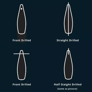 Calidad superior 10x30mm imagen Natural jaspe Flatback cabujón suave trillón forma calibrado cuarzo pulido fabricación de joyas - Product Image 5