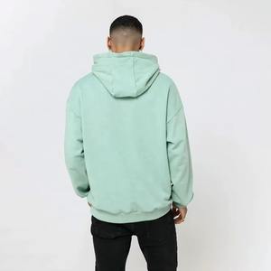 Men's Fashion <b>Oversized</b> Winter <b>Hoodie</b> Top Hip Hop Street wear with Embroidered Logo French <b>Fleece</b> - Product Image 2
