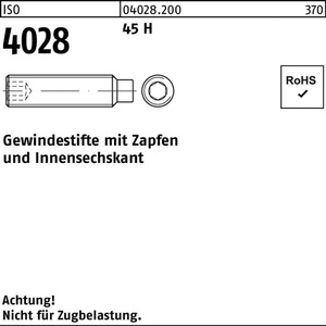 สลักเกลียวเกลียวปล่อย ISO 4028 หกเหลี่ยมภายใน M16 X 90 45H แพ็ค 25 ชิ้น - Product Image 1