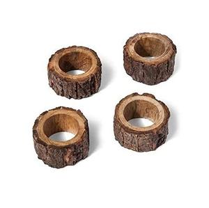 Anneaux de serviette en bois faits à la main élégants, parfaits pour les repas quotidiens, les occasions spéciales, les rassemblements festifs et les maisons - Product Image 4