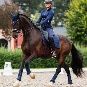 Tapis de selle de cheval anglais de luxe doublure intérieure douce couche extérieure respirante structure durable conçue pour l'équitation durable - Product Image 3