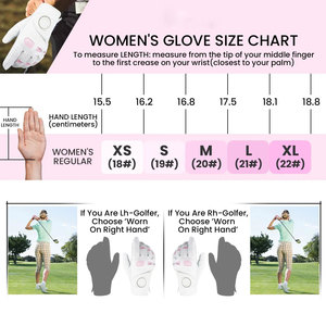 Guantes de golf de cuero Cabretta genuino de calidad superior, piel de oveja duradera personalizada para mujeres y hombres, fabricación de calidad superior - Product Image 6