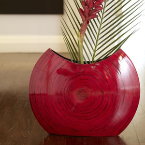 แจกันไม้และไม้ทำจากไม้ไผ่แบบหมุนธรรมชาติเพื่ออุปกรณ์ตกแต่งห้องนั่งเล่นที่เป็นมิตรกับสิ่งแวดล้อม - Product Image 1