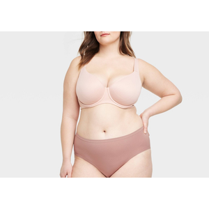 Tanga de mujer Auden morada sin costuras de tiro medio-alto, tallas XXL, XL, XXL, XXXL, 4XL, liso teñido, fino, ODM - Product Image 2