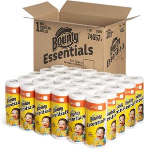 Bounty 95028CT Perforated Towel Rolls, 2-Ply, White, 11 x 10 1/5, 40 <b>Sheets</b>/Roll, 30 Rl/Ctn - Product Image 1