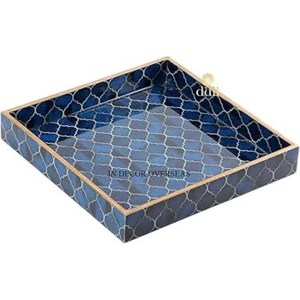 Hojas de diseñador, únicas, diferentes colores, acabado esmaltado, calidad superior, forma rectangular de madera, Bandejas para servir a un precio impresionante - Product Image 6