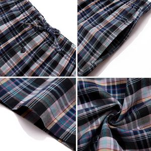 Custom Men's Flannel Cotton Checkered Pajamas Spring Autumn Casual Button Pockets Sleeping Pants Canvas Fabric Mid Midweight - Product Image 6