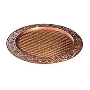 ถาดสแตนเลสสตีลที่ชาร์จทองแดงดีไซน์แบบค้อนเป็นมิตรต่อสิ่งแวดล้อมถาดเสิร์ฟอาหารสำหรับใช้ในบ้านงานแต่งงาน - Product Image 3