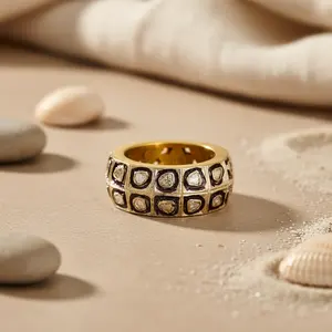 Anillo de Moda Chapado en Oro Rosa con Incrustaciones de Piedras Blancas para Joyería de Moda para Mujer - Product Image 3