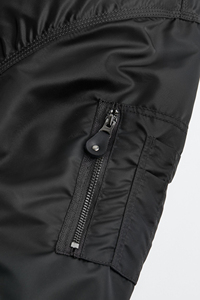 Venta al por mayor High Street Style Hombres Primavera Poliéster Satén Seda Bomber Chaquetas por encargo 2025 Tallas grandes de alta calidad con el logotipo - Product Image 6