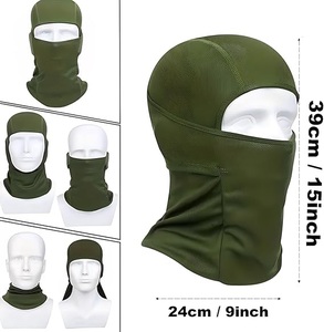Impresión personalizada sublimación pasamontañas de alta tecnología transpirable a prueba de viento sin costuras pasamontañas de esquí casco con capucha cubierta - Product Image 3