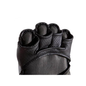 Gants MMA demi-doigt de haute qualité en gros logo personnalisé en cuir et PU professionnel pour l'entraînement au combat et la boxe - Product Image 5