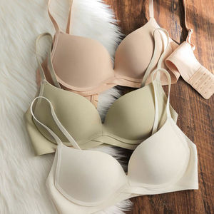 Sujetadores acolchados con aros de estilo clásico para mujer, sujetadores cómodos para todos los días para mujer - Product Image 1