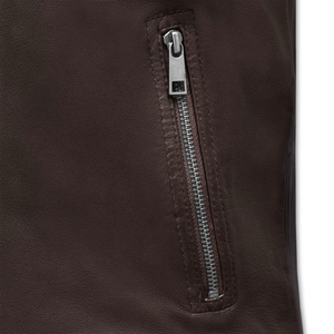 Chaqueta de cuero de alta calidad de último diseño logotipo personalizado y diseño aceptado chaqueta de invierno bombardero de cuero de vaca - Product Image 4