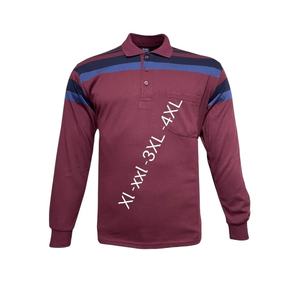 เสื้อยืดแขนยาวลายทางทรงปกติสำหรับผู้ชาย เสื้อผ้าลำลองสำหรับออกกำลังกาย ผ้าถัก ระบายอากาศได้ดี นุ่ม สบาย คุณภาพดี พิมพ์ลาย - Product Image 5