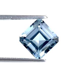 Aigue-marine bleue personnalisée du fabricant en vrac ASSCHER/OCTAGON coupe 5mm 6mm Nano Lab Grown Moissanite prix de gros - Product Image 1