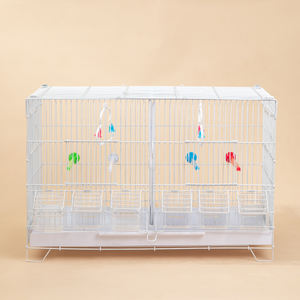 <span class=keywords><strong>Cage</strong></span> d'élevage de canaris à toit ouvert en fil métallique fait à la main - Product Image 5