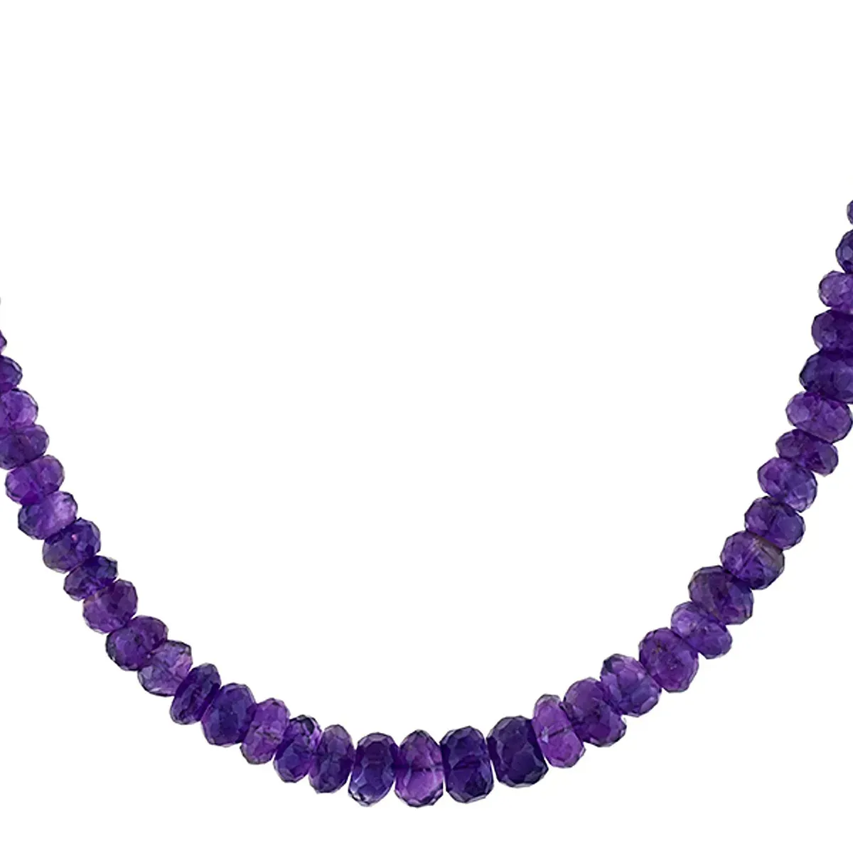 Collier en argent rhodié avec perle d'améthyste africaine violette: bijoux élégants, argent 925, accent de pierres précieuses, accessoire de mode pour femme