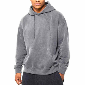 Latest Wholesale Custom Logo <b>Men</b> Regular Size Fitted Blank Hoodies Unisex Oversize Cotton Long Sleeves Plain <b>Pullover</b> - Product Image 1