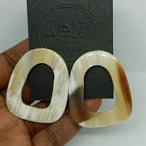 Unique <b>Buffalo</b> <b>Horn</b> Earrings Lightweight DesignManufacturer and supplier from India Fashion Party Event Purpose - Product Image 2