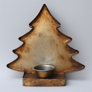 Cesta Navideña de Latón Ligero y Opulento con Color y Tamaño Personalizados, Construcción Metálica Duradera para Celebraciones Navideñas - Product Image 1