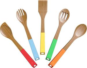 <span class=keywords><strong>Set</strong></span> <span class=keywords><strong>Utensilios</strong></span> de <span class=keywords><strong>Cocina</strong></span> Madera de Bambú – Juego de 7 Accesorios de <span class=keywords><strong>Cocina</strong></span> Originales para Menaje de <span class=keywords><strong>Cocina</strong></span> Antiadherentes - Product Image 3