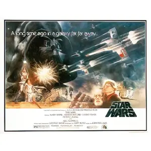Affiche demi-format style 'A' Star Wars pour décoration murale - Product Image 1