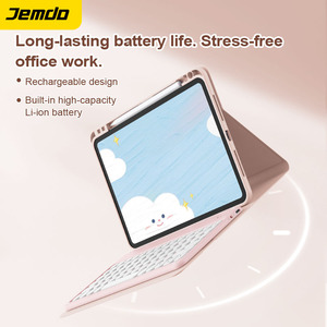 Jemdo PU có thể gập lại trường hợp + Bàn phím cho 7/8/9th Gen Ipad 10.2 "Kích thước màn hình cho máy tính bảng bảo vệ trifold lật Bìa - Product Image 5