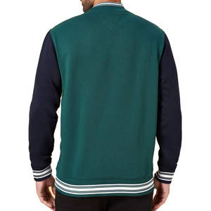 Chaqueta Varsity de Invierno para Hombre, Talla Grande, Estilo Nuevo, 100% Algodón, Calidad Premium, Secado Rápido, Color Verde - Product Image 3
