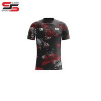 Échantillons Gratuits, Conception Gratuite, Faible MOQ, Maillots de Football Respirants à Manches Courtes de Haute Qualité pour Hommes, Tailles Jeunesse et Adulte