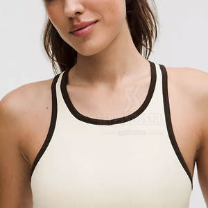 Pakistán hizo diseño único mujeres Yoga Crop Top uso al aire libre venta al por mayor mujeres sin costuras Yoga Crop Top - Product Image 5