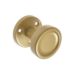 ลูกบิดประตูคงที่, แผ่นกลม-เคลือบเงาทอง - Product Image 1