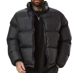 Veste polaire en nylon 100% de haute qualité avec logo personnalisable manteau d'hiver doux et chaud pour hommes grande tailleNouveau design de mode veste d'extérieur - Product Image 1
