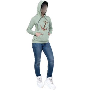 Green Fully Customized Made Best Color Contrast Unique Design Causal Wear <b>Hoodies</b> Anti-Pilling <b>Women's</b> <b>Hoodies</b> & Sweatshirts - Product Image 6