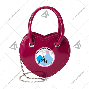 กระเป๋าถือพิมพ์ลายหัวใจแจ็คและจิลล์ของอเมริกา1938กระเป๋าคลัทช์ขนาดเล็กกระเป๋ายามเย็นกระเป๋า Hobo สไตล์กรีกของกระจุกกระจิก - Product Image 1