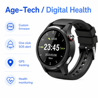 Relojes Inteligentes L28 4G LTE para Personas Mayores con GPS, SOS, Monitor de Frecuencia Cardíaca, Oxígeno en Sangre, Llamadas Bidireccionales