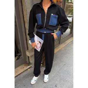 Costume en modal style décontracté Jean Garnili 10251 avec col trucker - Product Image 6