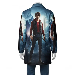 เสื้อโค้ทผ้าโพลีเอสเตอร์ระบายอากาศพิมพ์ลายดิจิตอลแจ็กเก็ตกันลมน้ำหนักเบาสำหรับสวมใส่ทุกวันเสื้อผ้ากลางแจ้งขายส่ง - Product Image 2