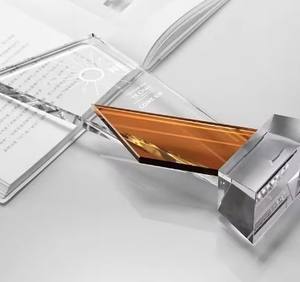 Trofeos Elegantes de Cristal con Diamantes/Trofeo de Honor Competitivo, Producto Personalizado del Fabricante, Premio para Eventos, Trofeo de Agradecimiento - Product Image 2