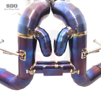 Système d'échappement Catback SDO de style luxueux de haute qualité en titane bleu brûlé pour McLaren 570S 3.8T 2015-2019