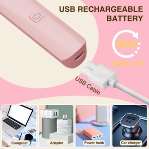Afeitadora Eléctrica Recargable para Mujer, Maquinilla de Afeitar Rotatoria Personal con Cuchillas de Cerámica, IPX7, Depilación de Bikini, Cuchillas de Repuesto - Product Image 1