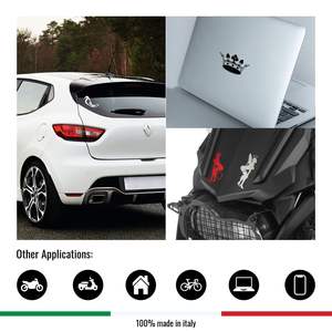 Bull Luxury 13.5 X 16 cm for Logo Window <b>Film</b> Sticker Scratch Resistant Safety for Truck Use - Product Image 3